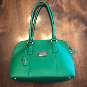 Tignanello Green Leather Satchel